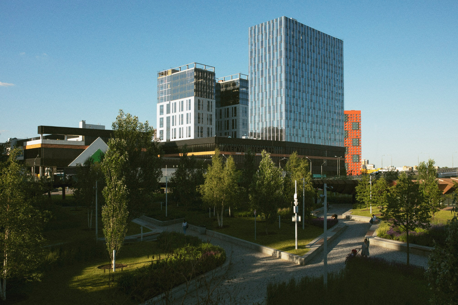 analog-city-landscape-with-buildings-daylight